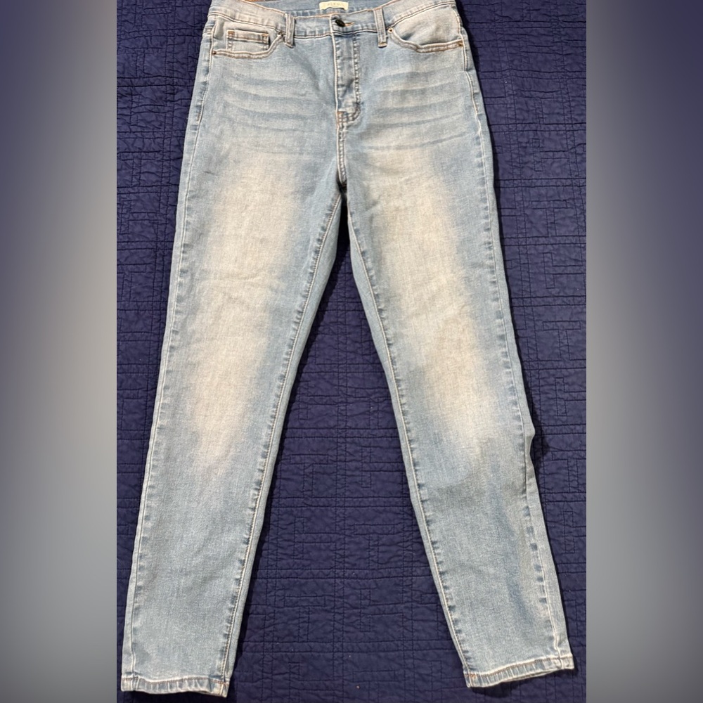 Light Blue Skinny Jeans for Women - Slim Stretch Fit